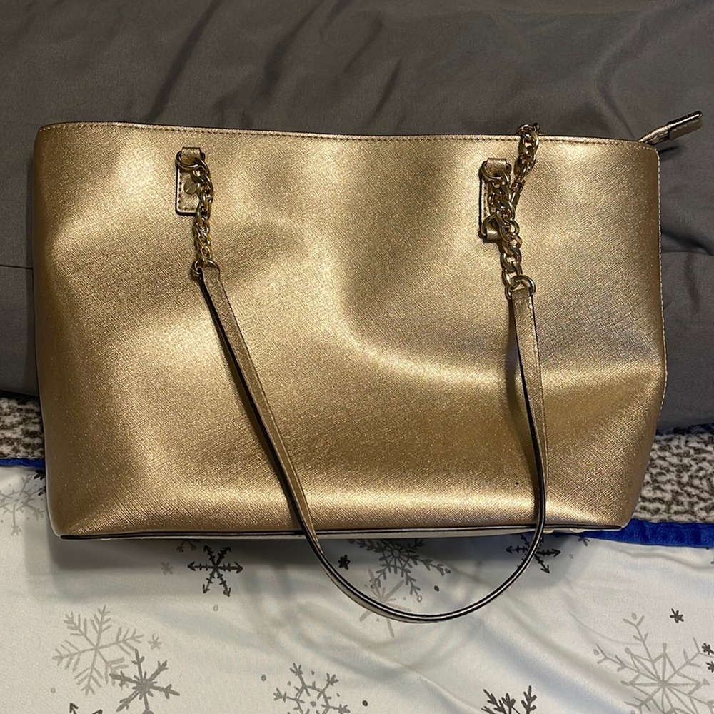 Michael Kors handbag - gently used - gold